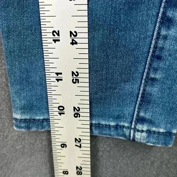 Abercrombie & Fitch jeans Women’s 2R 26/29 blue denim tapered stretch - Picture 5 of 9
